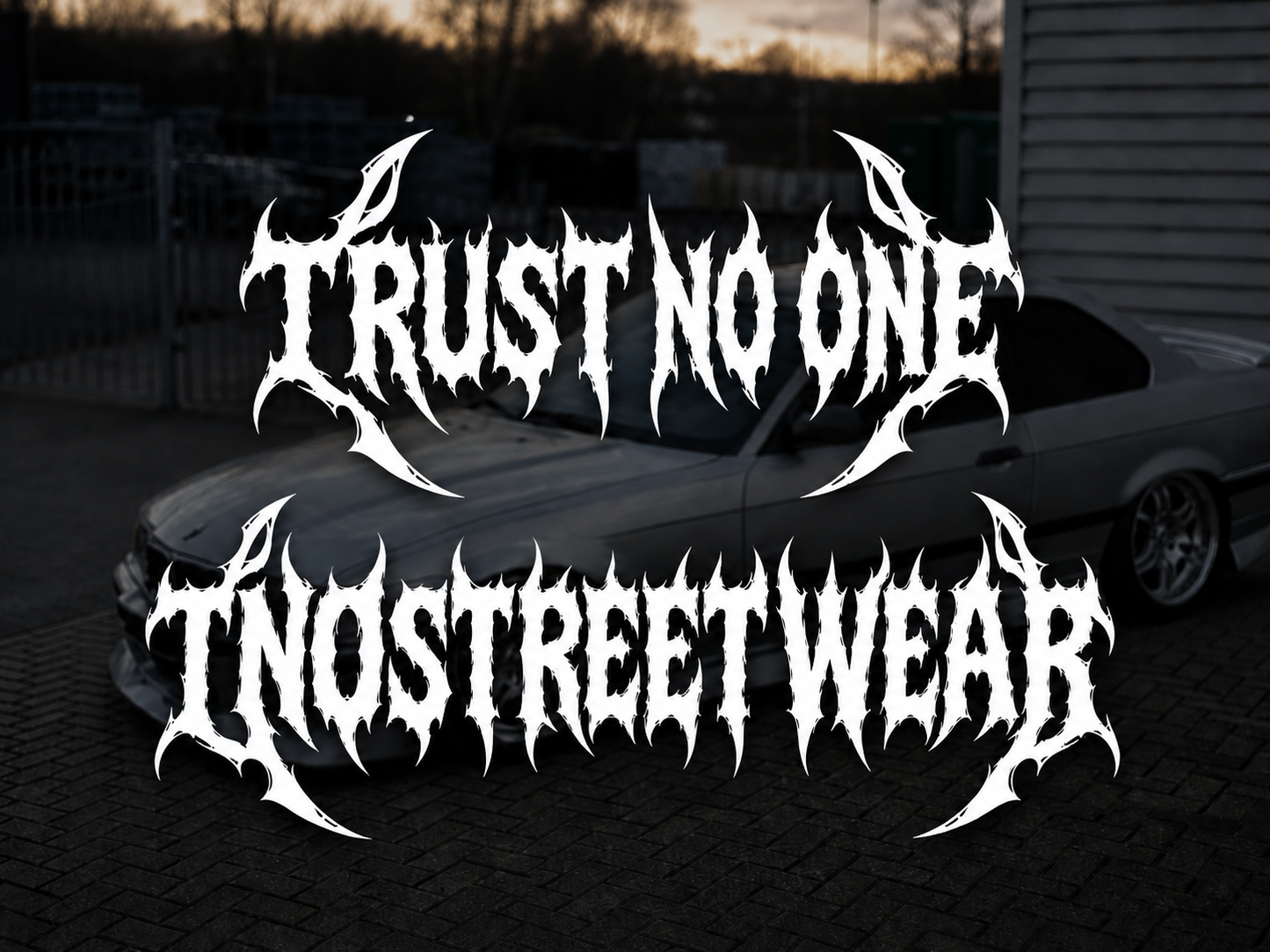 Trust No One Metal Logo Sticker Pack