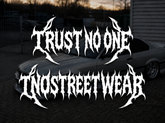 Trust No One Metal Logo Sticker Pack