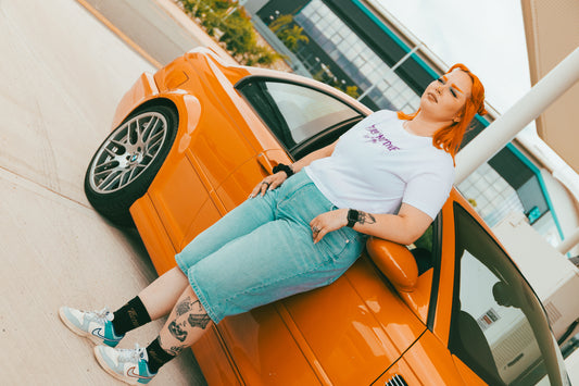Butterfly Crop Tee | Purple Edition