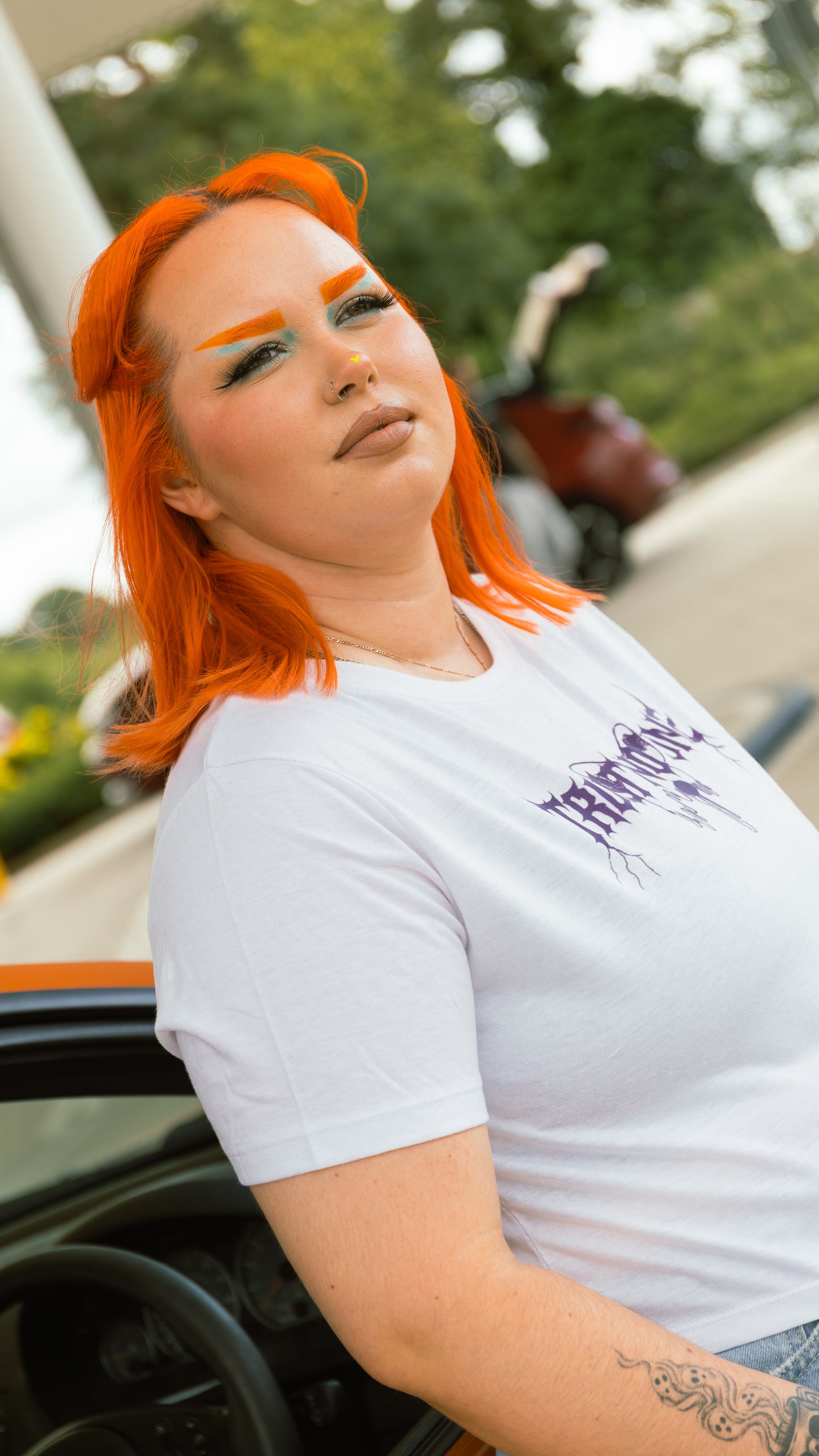 Butterfly Crop Tee | Purple Edition